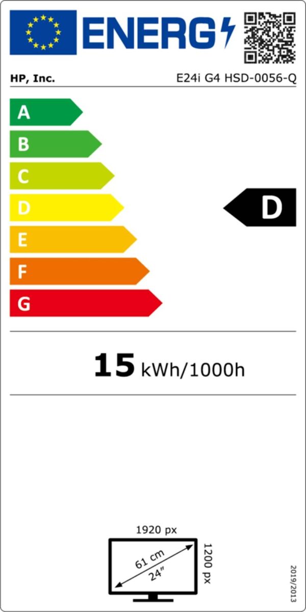 Monitor HP EliteDisplay E24i G4 60,96 cm (24'') WUXGA IPS 16:10, nastavljiv - Image 6