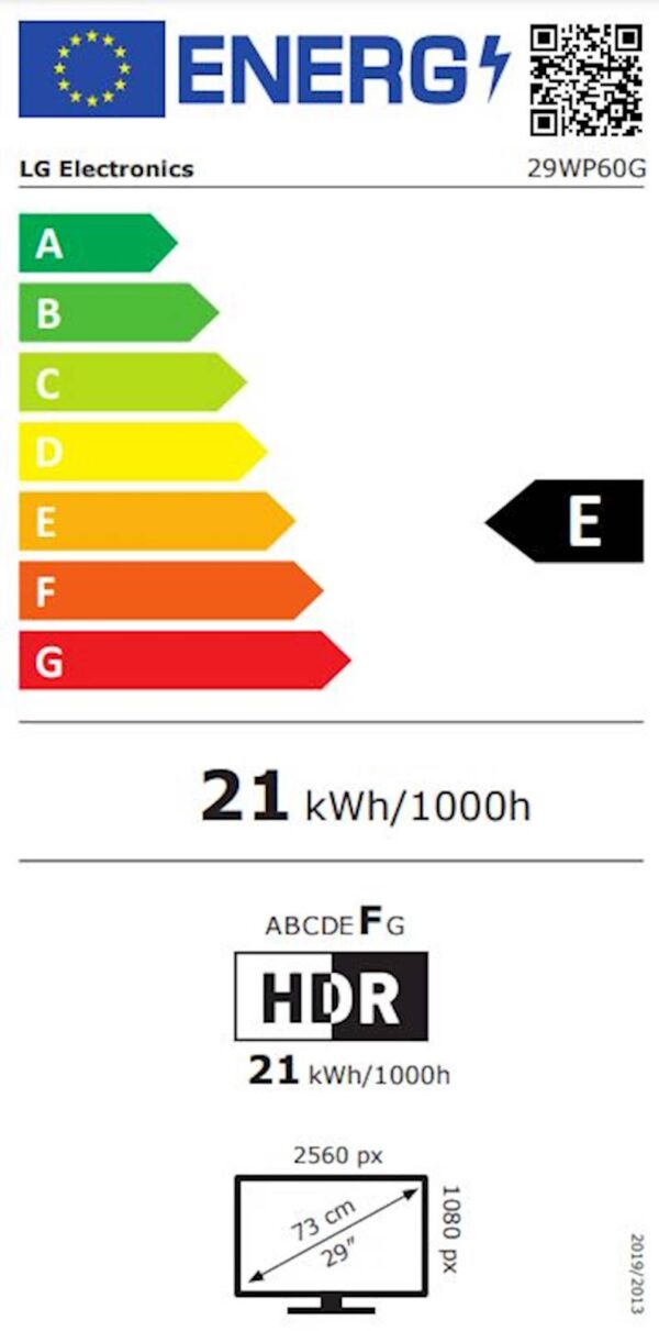 Monitor LG UltraWide 29WP60G-B, 29", IPS, 21:9, 2560x1080, HDMI, DP, USB-C - Image 4