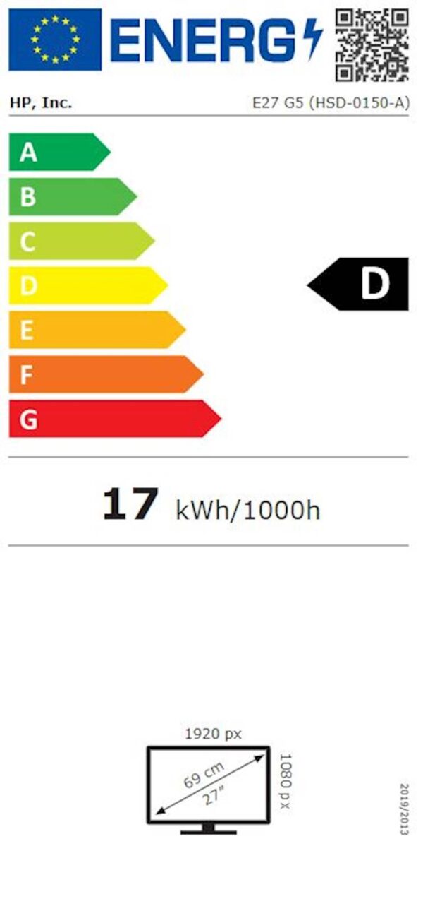Monitor HP E27 G5 68,5 cm (27'') FHD IPS 16:9, nastavljiv - Image 4