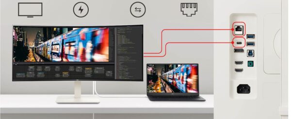 Monitor LG 38WR85QC-W, 38", IPS, 21:9, 3840x1600, 144Hz, 2x HDMI,DP,USB-C - Image 9