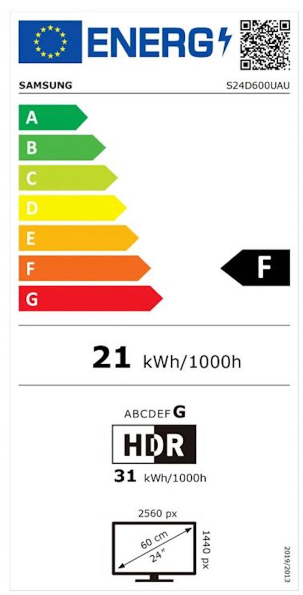 Monitor Samsung B2B ViewFinity S6 S60UD QHD, 24'', IPS, 16:9, 2560x1440, DP, HDMI,USB-C 90W,LAN - Image 5