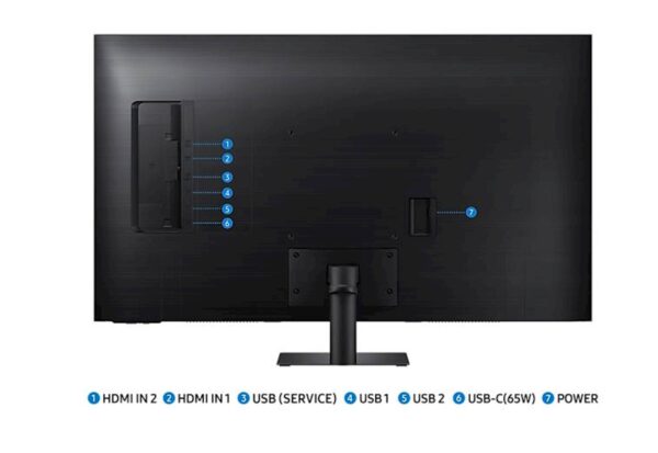 Monitor Samsung Smart M7 M70D UHD, 43", VA, 16:9, 3840X2160, 2x HDMI, USB-C, BT,Wi-Fi - Image 3