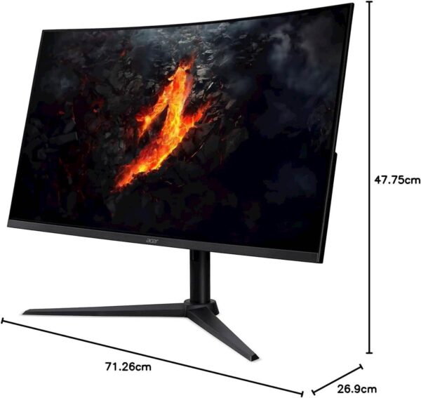 Monitor Acer Nitro XZ322QUV3bmiiphx 80,01 cm (31,5 ''), QHD VA 1 ms 180 Hz ukrivljen 1500R