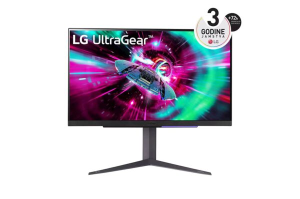 Monitor LG 27GR93U-B UltraGear™ Gaming, 27", IPS, 3840x2160, 144Hz, 2x HDMI, DP