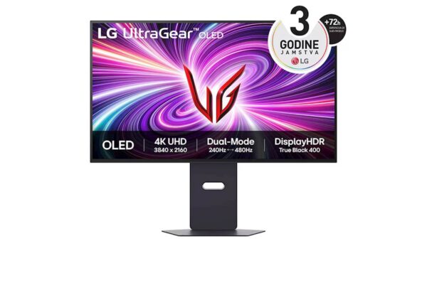 Monitor LG OLED 32GS95UV-B UltraGear™ Dual-Mode, 31,5'', 3840x2160, 2x HDMI, DP, USB, zvočnik