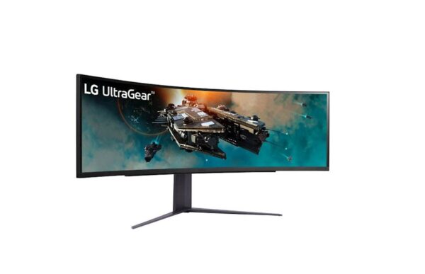 Monitor LG 49" 49GR85DC-B UltraGear ukrivljen, 5120x1440, 2x HDMI, DP, 240Hz - Image 2
