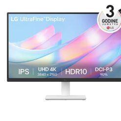 Monitor LG 27" 27US500-W UltraFine, IPS, 3840x2160, 2x HDMI, DP, bel