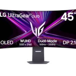 Monitor LG 44,5 OLED 45GX950A-B UltraGear ukrivljen, 5120x2160, 2x HDMI, DP, USB, 165Hz