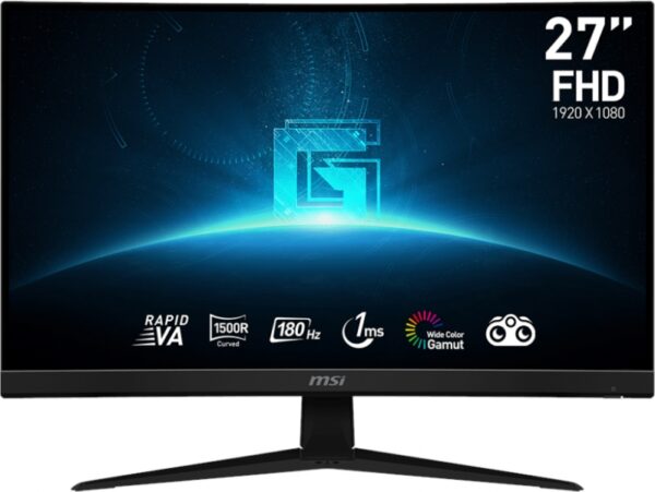 Zaslon MSI G27C4 E3 / 27" / FHD / 180Hz / 1ms / ukrivljen / črn