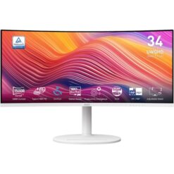 Zaslon MSI Modern MD342CQPW 34" / UWQHD / 120Hz / 1ms MPRT / ukrivljen / bel