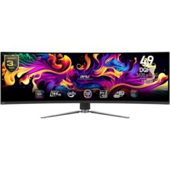 Zaslon MSI MPG 491CQP 49" / DQHD / QD-OLED / 144Hz / 0.03ms (GtG) / ukrivljen (črn)