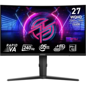 Zaslon MSI MPG 275CQRXF / 27" / WQHD / 240Hz / 0.5ms (GtG) / ukrivljen / črn