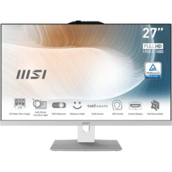 Računalnik MSI Modern AM272P 12M-1200XEU i5 / 16GB / 500GB SSD / 27" FHD / Windows 11 Home / bel - nastavljiv po višini