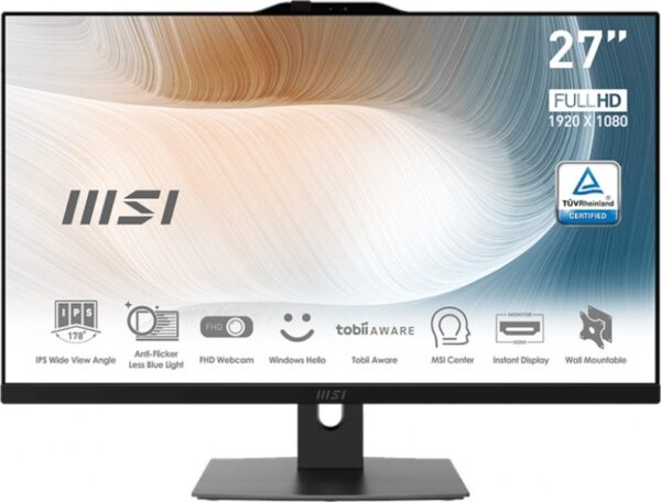 Računalnik MSI Modern AM272P 12M-1099XEU i5 / 8GB / 500GB SSD / 27" FHD / Windows 11 Home / črn