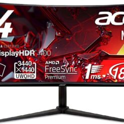 Monitor Acer Nitro XZ342CUV3BMiiphx 86,36 cm (34 ''), UWQHD VA 1 ms 180 Hz ukrivljen 1500R