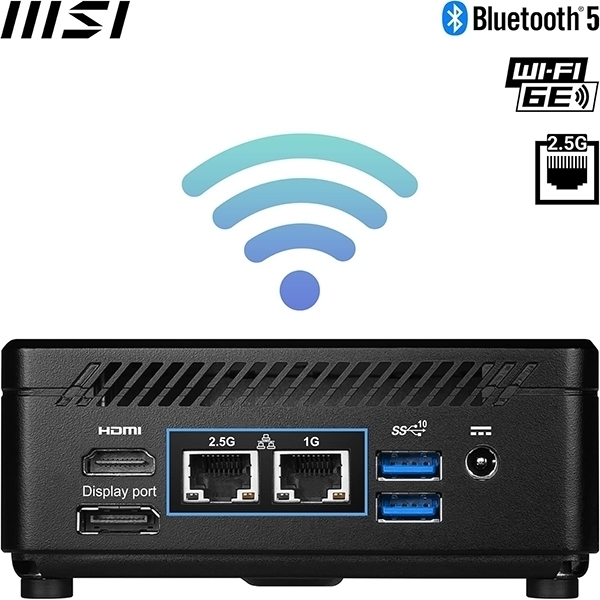 Mini namizni računalnik MSI Cubi 5 12M-001BEU i7 / 16GB / 1TB SSD / WiFi 6E + BT 5.3 / 1Gbps + 2.5Gbps / Windows 11 Home / črn - slika 5