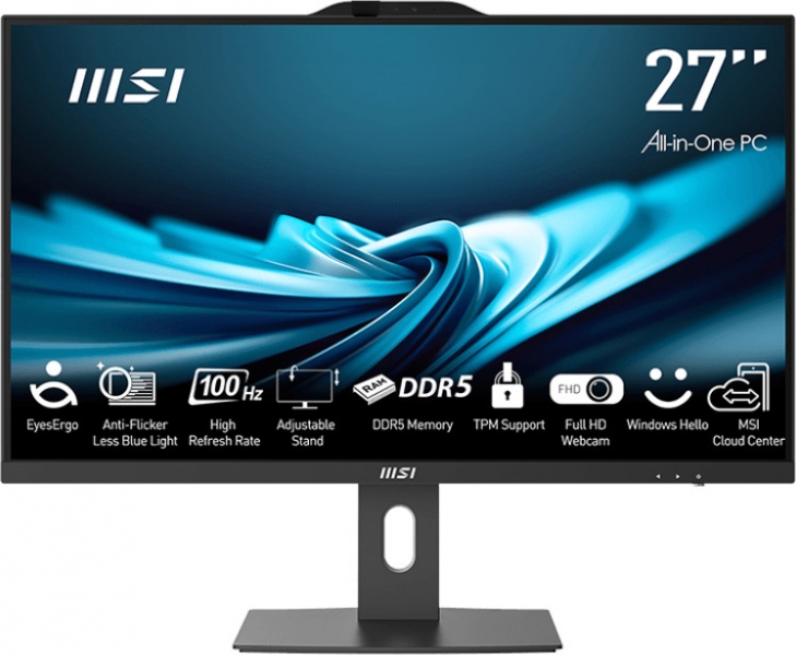 Računalnik MSI PRO AP272P 14M-886XEU i7 / 16GB / 1TB SSD / 27" FHD IPS 100Hz / NoOS / črn - nastavljiv po višini