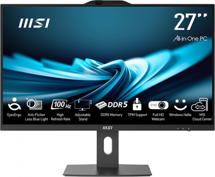 Računalnik MSI PRO AP272P 14M-881XEU i5 / 16GB / 500GB SSD / 27" FHD IPS 100Hz / Windows 11 Pro / črn - nastavljiv po višini