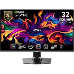 Zaslon MSI MPG 321URX QD-OLED 31.5" / UHD / 240Hz / 0,03ms (GTG) / črn – nastavljiv po višini - PD 90W