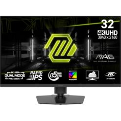 Zaslon MSI MAG 322URDF E16 / 31.5" / UHD / Rapid IPS / 160Hz / 0.5ms (GtG) / črn - nastavljiv po višini