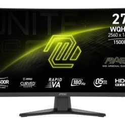 Zaslon MSI MAG 275CQF E18 / 27" / WQHD / Rapid VA / 180Hz / 0.5ms (GtG) / ukrivljen / črn