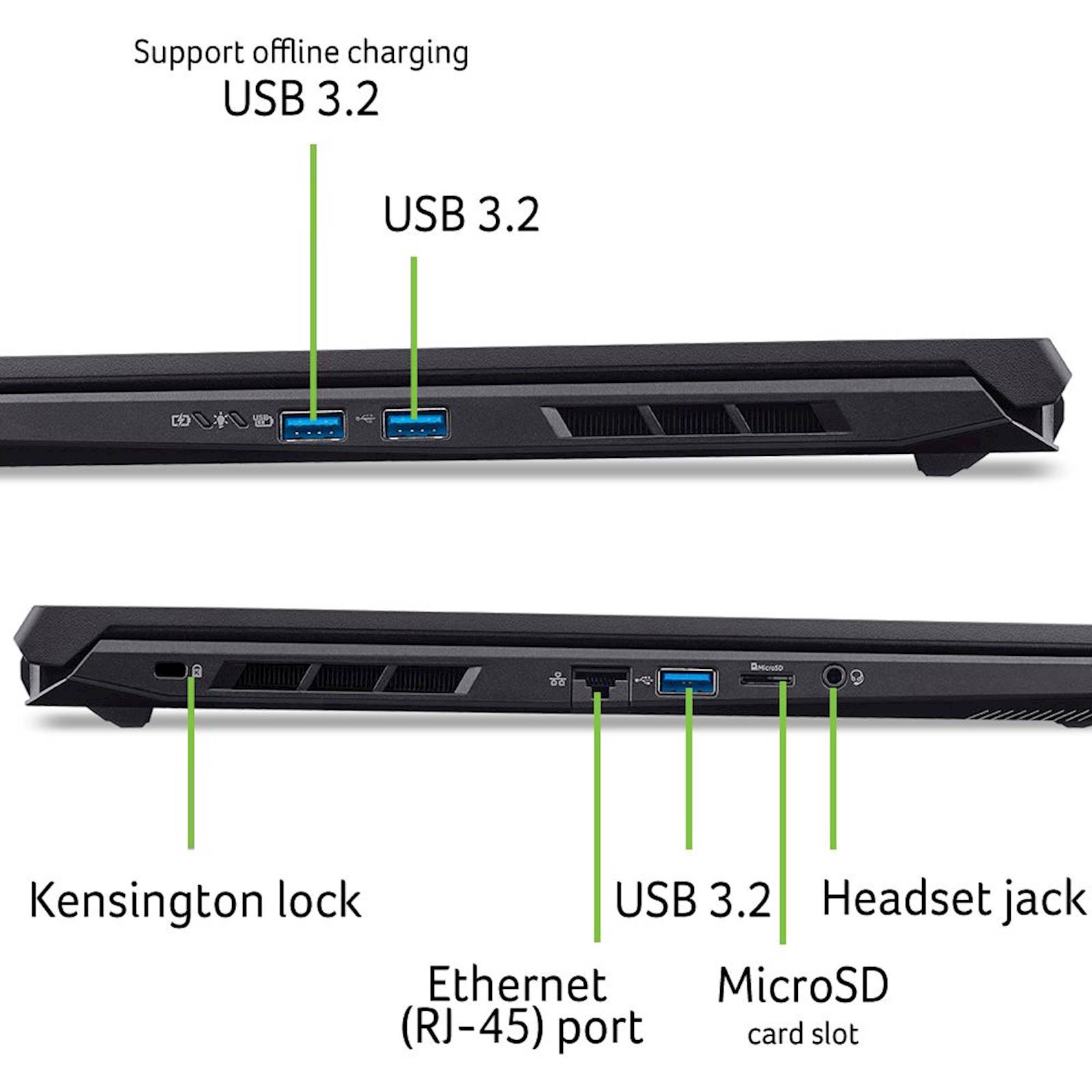 Prenosnik ACER Nitro 17 ANV17-41-R5X1 R7-260/32GB/SSD 1TB/17,3''QHD IPS 165Hz/RTX 5060/NoOS - slika 8