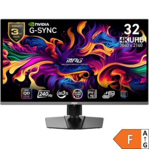 Zaslon MSI MPG 321URX QD-OLED 31.5" / UHD / 240Hz / 0,03ms (GTG) / črn – nastavljiv po višini - PD 90W