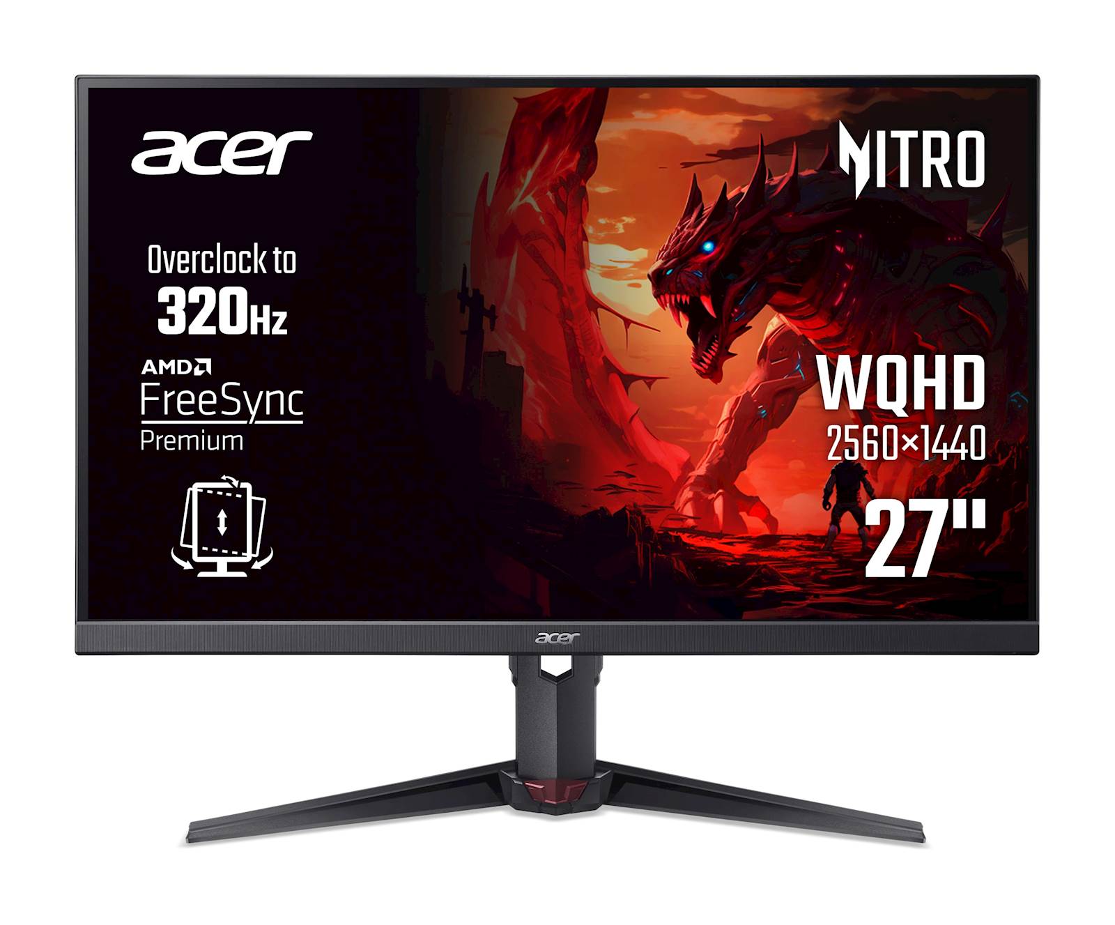 Monitor Acer Nitro XV270UF3bmiiprx 68,58 cm (27 '') QHD IPS, 16:9, 1ms, 320 Hz