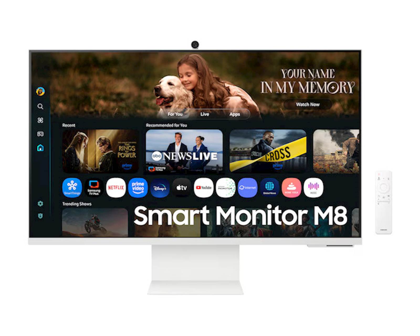 Monitor Samsung 32 M80F Smart M8, VA, 3840x2160, HDMI, USB-C, Wi-Fi, BT, kamera