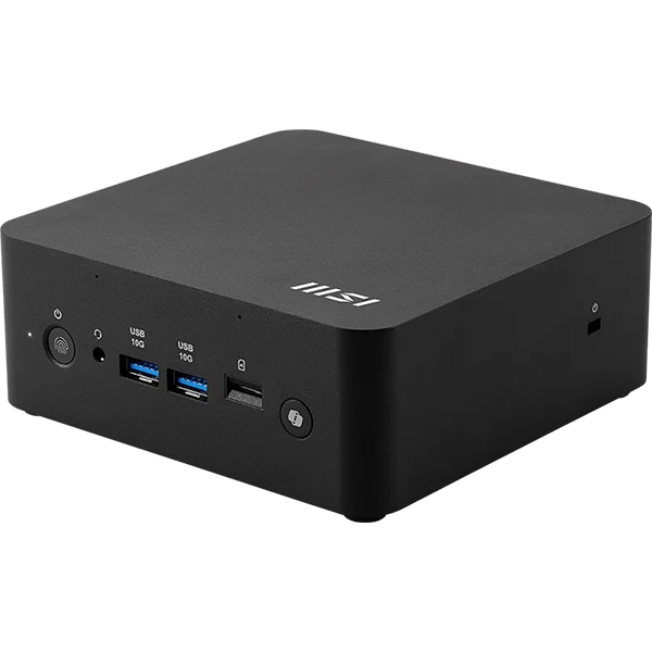 Mini namizni računalnik MSI Cubi NUC AI+ 2MG-021BEU barebone Core Ultra 7 / 32GB / 1TB SSD / Wi-Fi 6E + BT / 2x2.5Gbps / Windows 11 Pro (črn)