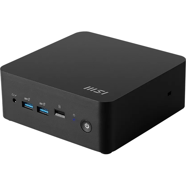 Mini namizni računalnik MSI Cubi NUC 1MG-244BEU barebone Core 3 / 16GB / 512GB SSD / Wi-Fi 6E + BT / 2x2.5Gbps / Windows 11 Home (črn)