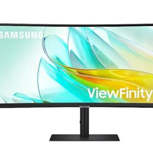 Monitor Samsung 34" S65UC ViewFinity S6 ukrivljen, VA, 3440x1440, HDMI, DP,USB-C, LAN, zvočnik