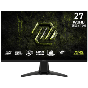 Zaslon MSI MAG 275QF E20 / 27" (68,5 cm) / 2560 X 1440 / 200 Hz / 0,5 ms