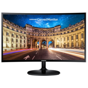 Zaslon SAMSUNG CF390 C24F390FHR 61 cm (24") / 1920x1080 / VA / 60 Hz / 4 ms / črn / ukrivljen (1800R)