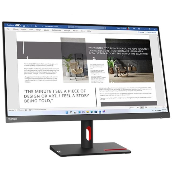 Zaslon LENOVO ThinkVision S27i-30 27" / WLED / IPS / 100Hz / 4ms (črn) - slika 2