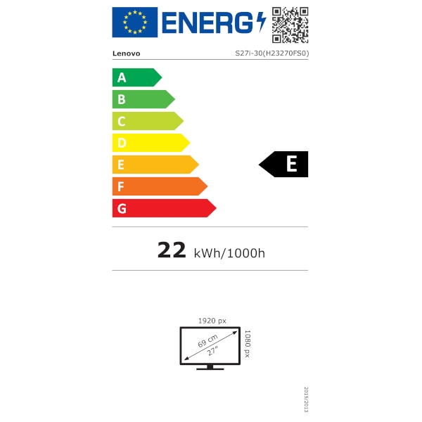 Zaslon LENOVO ThinkVision S27i-30 27" / WLED / IPS / 100Hz / 4ms (črn) - slika 5