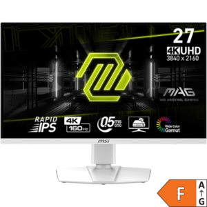 Zaslon MSI MAG 274URFW 27" / 4K UHD / 160Hz / 0,5ms (GTG) (bel) – nastavljiv po višini - PD 15W