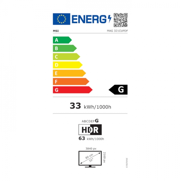 Zaslon MSI MAG 321CUPDF / 31.5" / UHD / VA / 160Hz / 0.5ms (GtG) / črn - nastavljiv po višini - PD 15W - slika 6