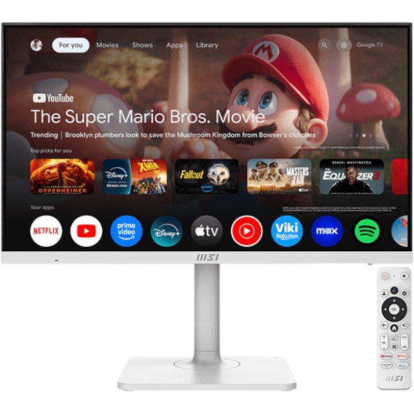 Zaslon MSI Modern MD272UPSW / 27" / 4K UHD / IPS / 60Hz / 4ms (GtG) / KVM / bel - nastavljiv po višini - PD 65W